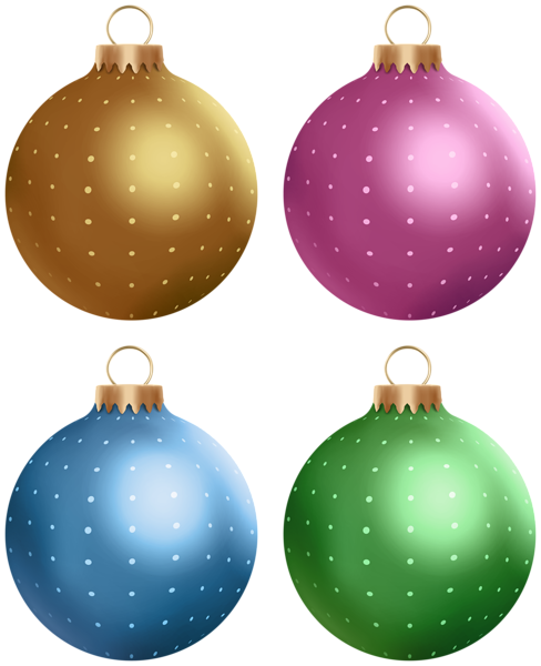 This png image - Decorative Christmas Balls Set Clip Art, is available for free download