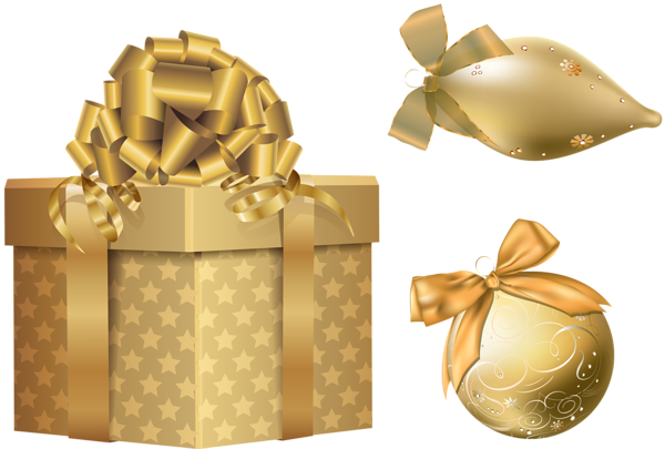 Gold Christmas Elements PNG Clipart | Gallery Yopriceville - High-Quality Images and Transparent