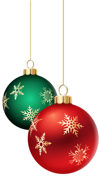 This png image - Hanging Christmas Balls Transparent PNG Clip Art Image, is available for free download