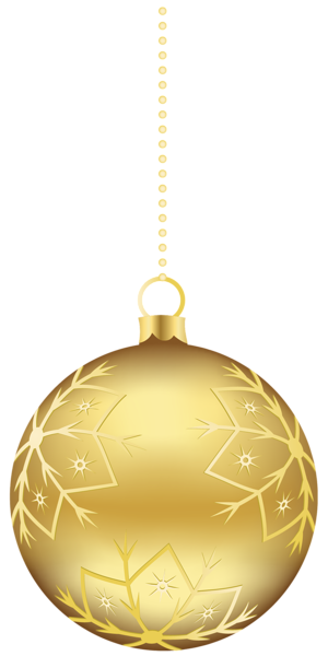 This png image - Large Transparent Gold Christmas Ball Ornament PNG Clipart, is available for free download
