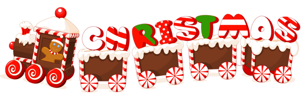 This png image - Merry Christmas Candy Train Text Label, is available for free download