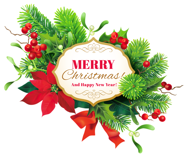 This png image - Merry Christmas Decor PNG Clipart Image, is available for free download