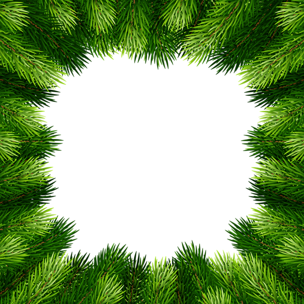 This png image - Pine Branches Border Frame Clip Art, is available for free download