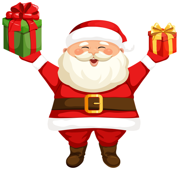 This png image - Santa Claus with Gifts PNG Clipart Image, is available for free download
