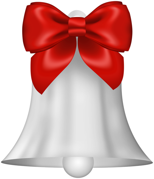 This png image - Silver Christmas Bell PNG Deco Clipart, is available for free download