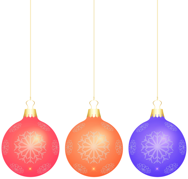 This png image - Three Christmas Balls PNG Clipart, is available for free download