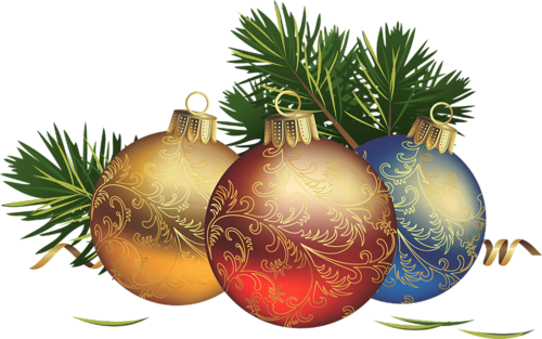 This png image - Transparent Christmas Balls with Pine Clipart, is available for free download