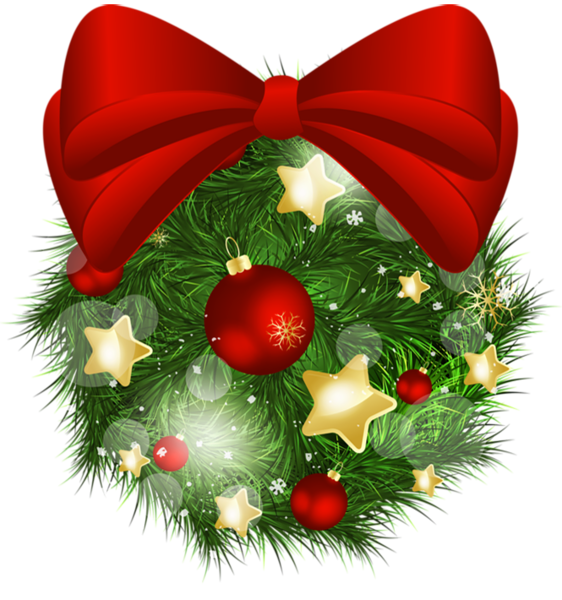 This png image - Transparent Christmas Pine Ball with Red Bow PNG Picture, is available for free download