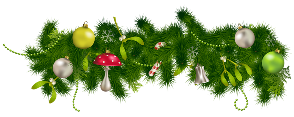 This png image - Transparent Christmas Pine Garland Decor PNG Clipart, is available for free download