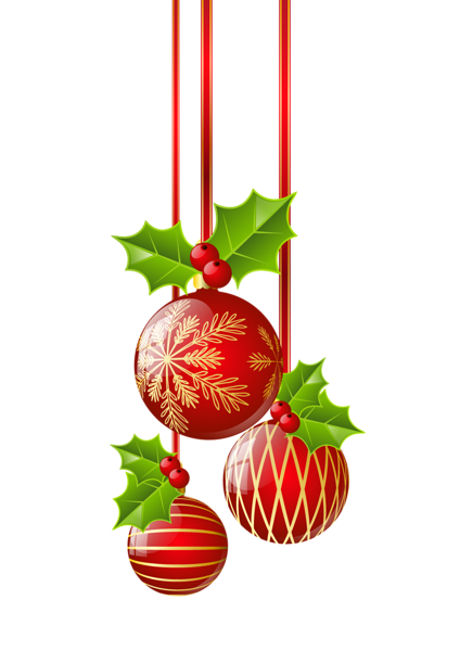 This png image - Transparent Christmas Red Ornaments PNG Clipart, is available for free download
