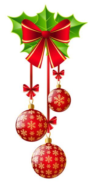 This png image - Transparent Christmas Red Ornaments with Bow, is available for free download