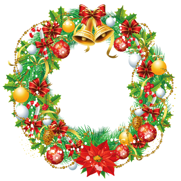 This png image - Transparent Christmas Wreath PNG Clipart Picture, is available for free download