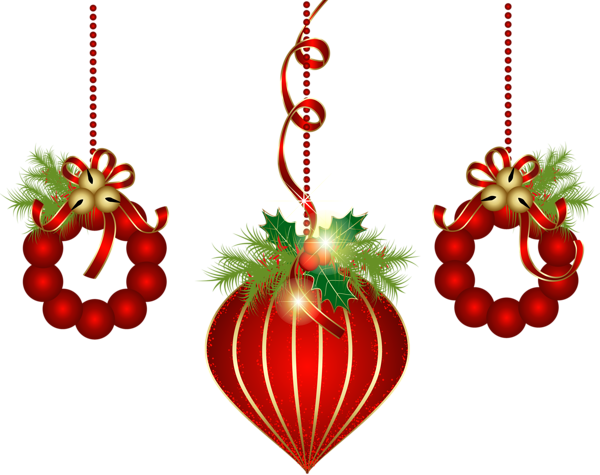 This png image - Transparent Red Christmas Ornaments PNG Clipart, is available for free download