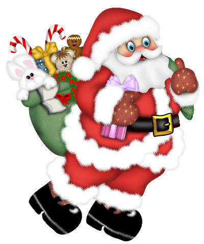 Santa Clause Walking_Santa_Claus_PNG_Clipart