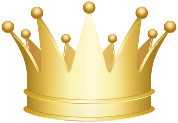 This png image - Golden Crown PNG Transparent Clipart, is available for free download