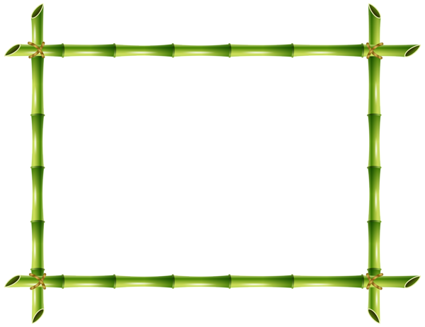 This png image - Bamboo Frame PNG Transparent Clip Art Image, is available for free download