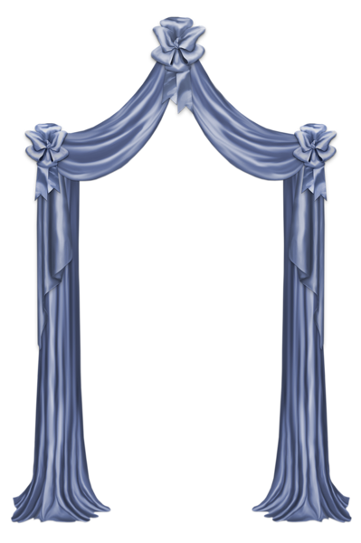 This png image - Blue Curtain Decor PNG Clipart Picture, is available for free download