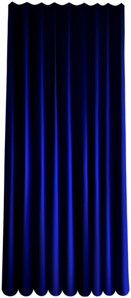 This png image - Blue Single Curtain PNG Clip Art Image, is available for free download