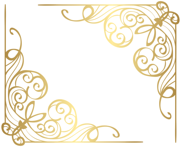 This png image - Corners Gold PNG Clip Art Image, is available for free download