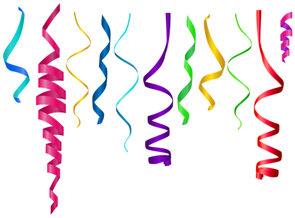 This png image - Curly Ribbons PNG Transparent Clip Art Image, is available for free download