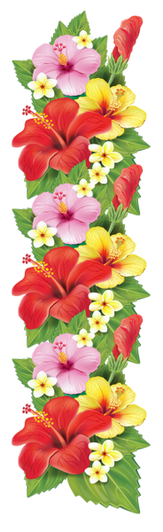 This png image - Exotic Flowers Decoration PNG Clipart, is available for free download