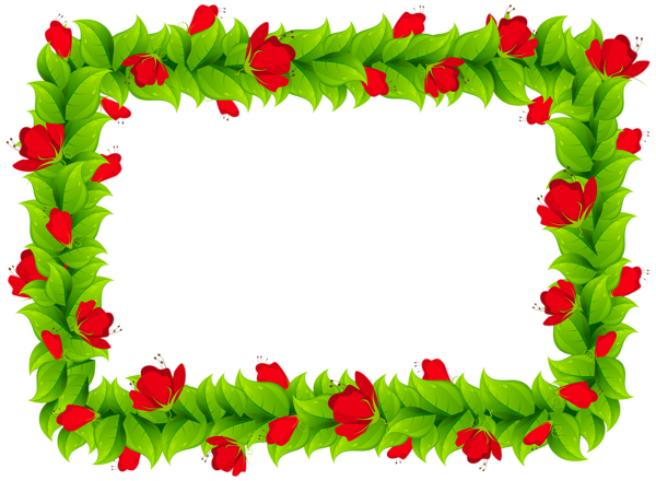 This png image - Floral Border Frame Clipart PNG Image, is available for free download