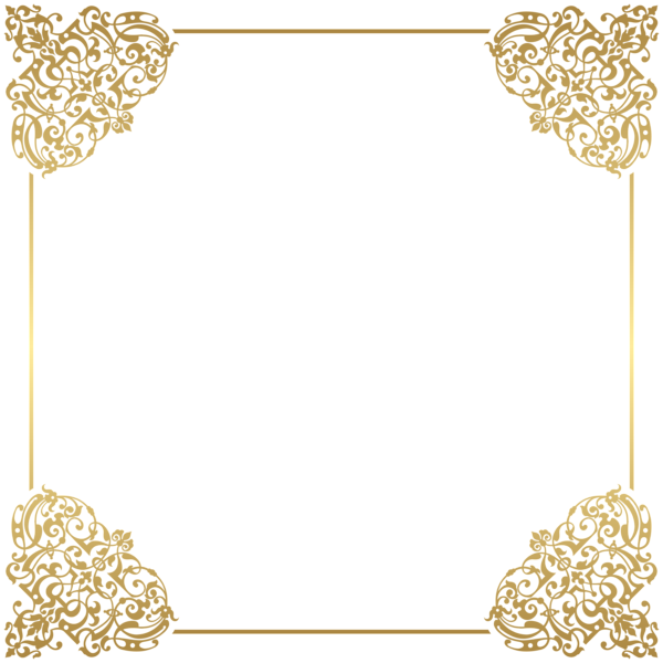 Gold Border Frame Deco Png Clip Art Gallery Yopriceville