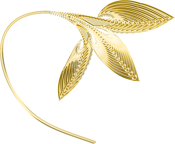 This png image - Gold Decorative Leaves PNG Clipart, is available for free download