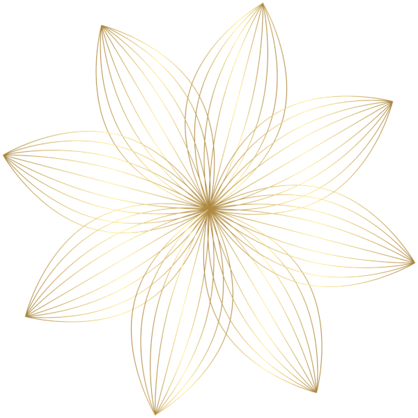 This png image - Gold Flower Decoration Transparent Clip Art Image, is available for free download