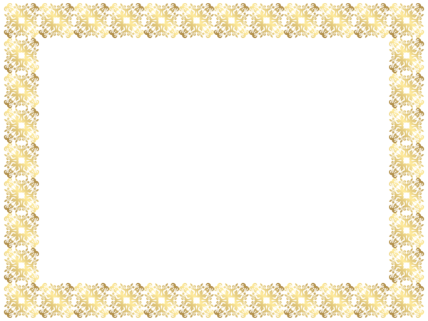 This png image - Gold Frame Border PNG Clip Art Image, is available for free download