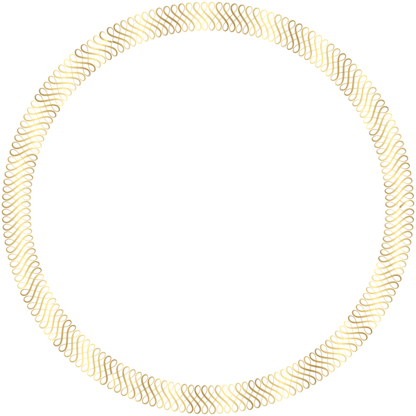 This png image - Gold Round Border PNG Clip Art Image, is available for free download