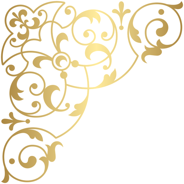 This png image - Golden Corner Clip Art Image, is available for free download