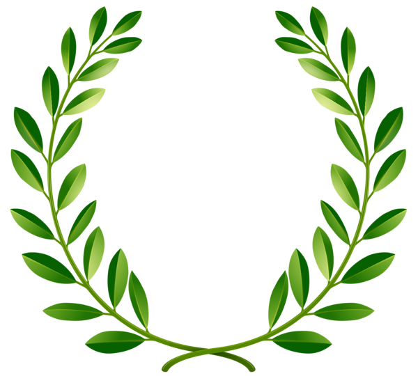 This png image - Green Laurel Leaves PNG Clip Art Image, is available for free download