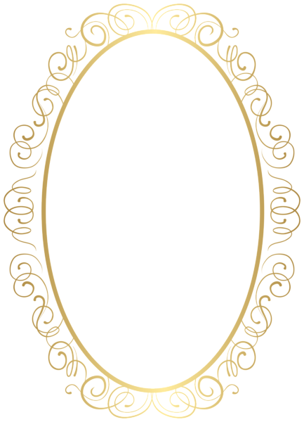 This png image - Oval Deco Frame Border PNG Clipart, is available for free download