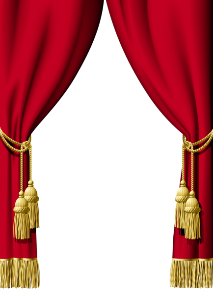 This png image - Red Curtain Decoration PNG Clipart, is available for free download