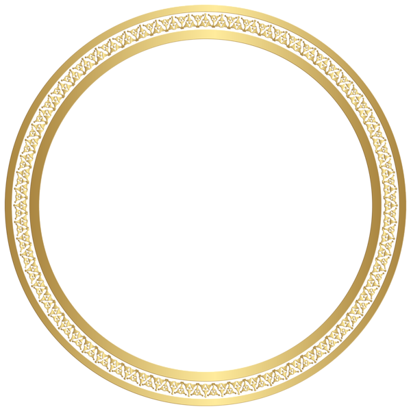 This png image - Round Border Frame Gold Clip Art Image, is available for free download