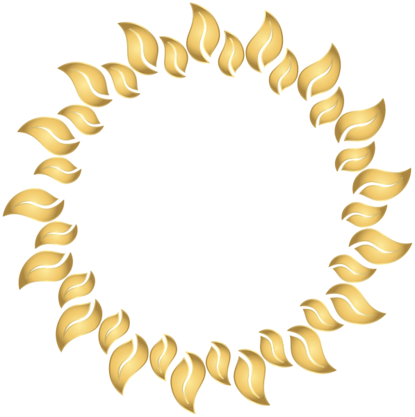 This png image - Round Frame Deco Gold Clip Art PNG Image, is available for free download
