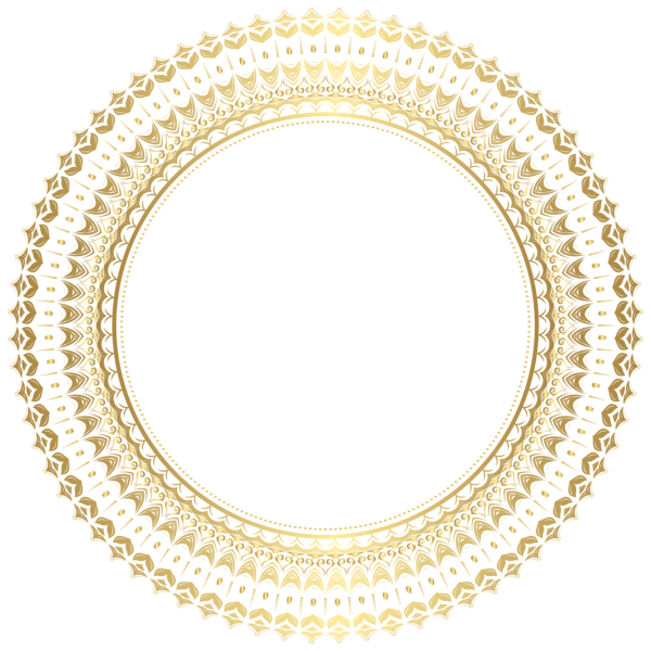 This png image - Round Gold Border Frame PNG Clip Art, is available for free download