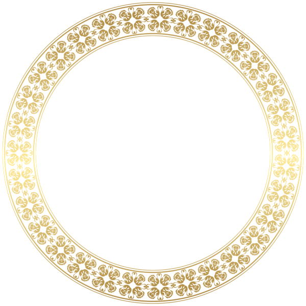 Round Gold Border Frame Transparent PNG Clip Art | Gallery ...