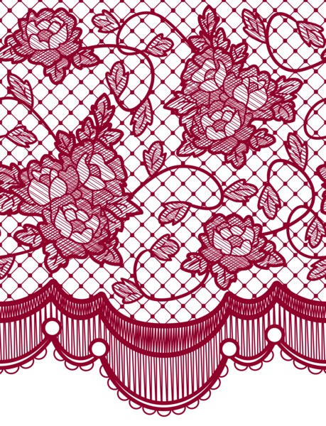 This png image - Transparent Lace with Roses Decoration PNG Picture, is available for free download
