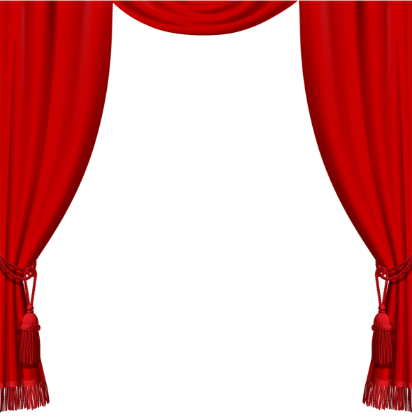 This png image - Transparent Red Curtains with Tassels PNG Clipart, is available for free download