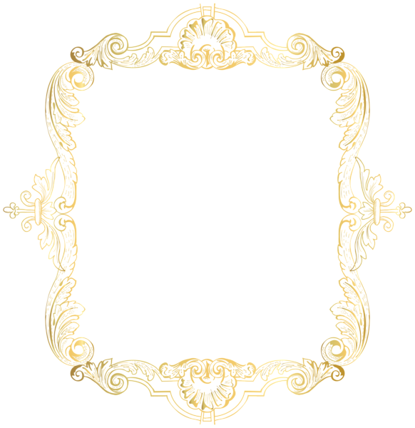 This png image - Vintage Border Frame Gold Clip Art PNG Image, is available for free download