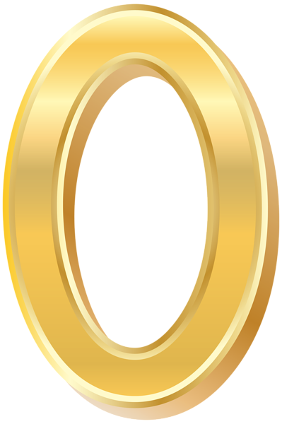 This png image - Gold Style Number Zero PNG Clip Art Image, is available for free download
