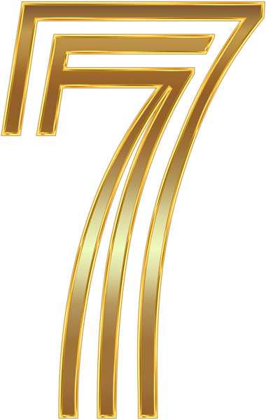 This png image - Number Seven Gold PNG Clip Art Image, is available for free download