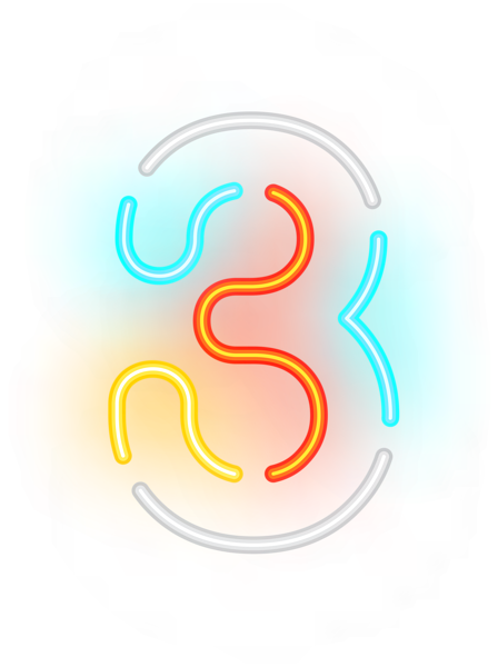 This png image - Number Three Neon Transparent Clip Art Image, is available for free download