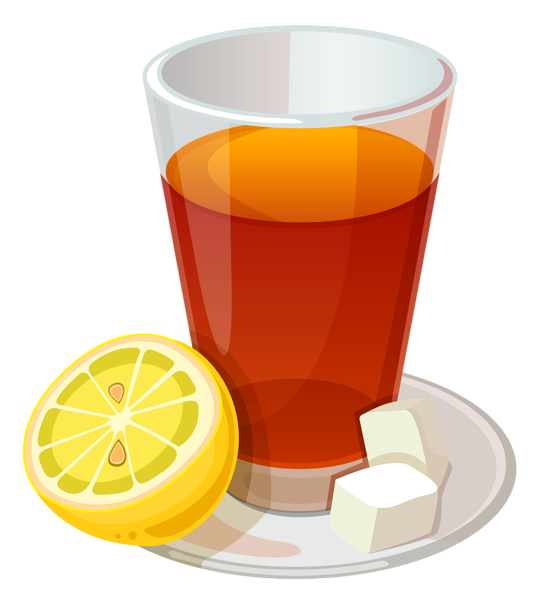 This png image - Cup of Tea and Lemon PNG Vector Clipart Picture, is available for free download