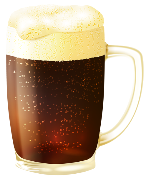 This png image - Mug of Dark Beer PNG Vector Clipart Image, is available for free download