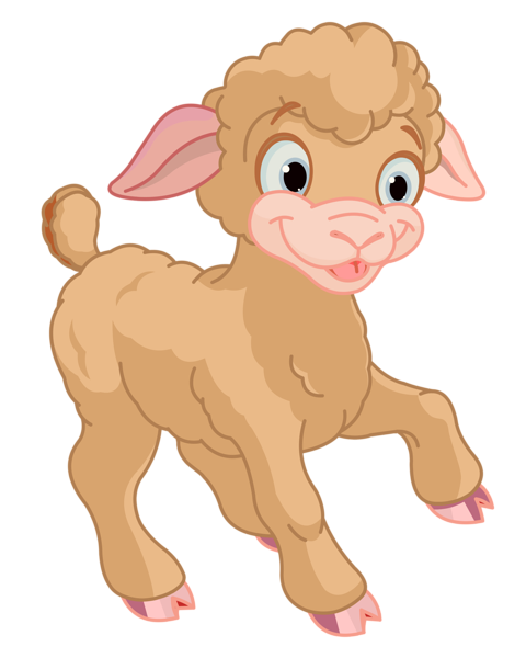 This png image - Cute Little Lamb PNG Clipart, is available for free download