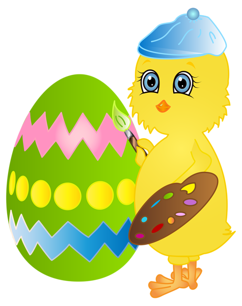 This png image - Easter Chicken Painting Egg PNG Clip Art Image, is available for free download
