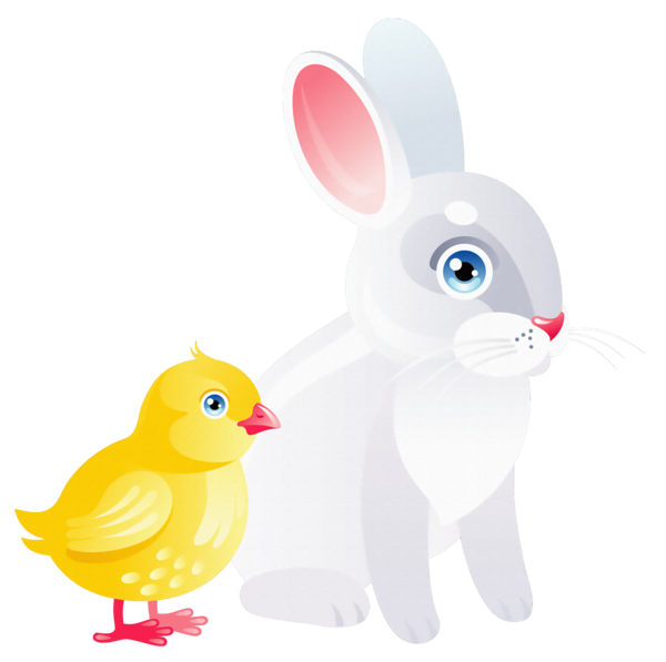 This png image - Easter Chicken and Bunny Transparent PNG Clipart, is available for free download